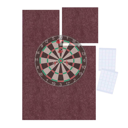 Dartboard Surround, 6-Piece Felt Protection Mat
