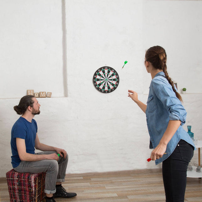 Dartbord X2 met pijlen