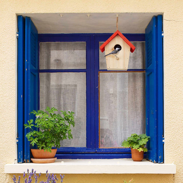 Deco Birdhouse Red Roof