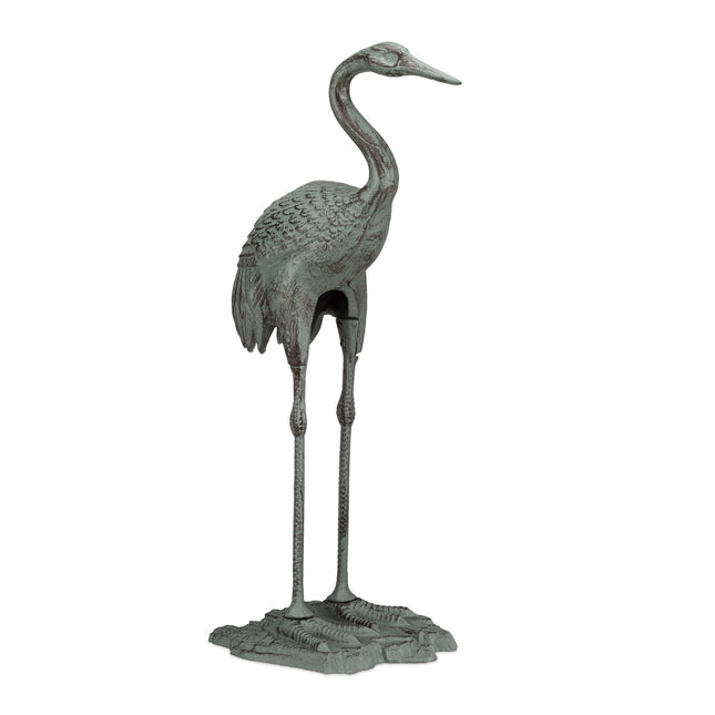 Decorative Cast Iron Crane Statue