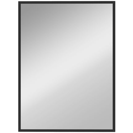 Decorative Wall Mirror, 76.2 x 101.6 cm, Black MDF Frame