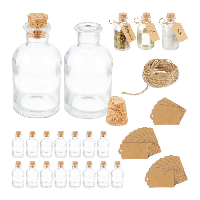 Decorative glass with cork