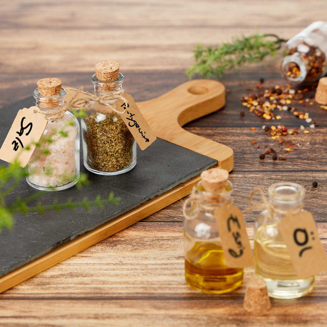 Decorative glass with cork