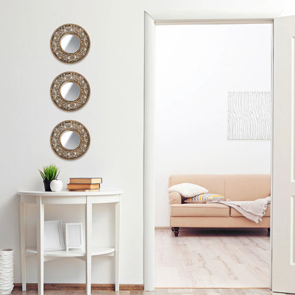 Decorative mirror set of 3