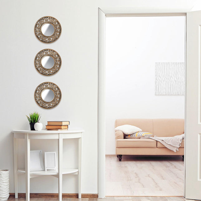 Decorative mirror set of 3