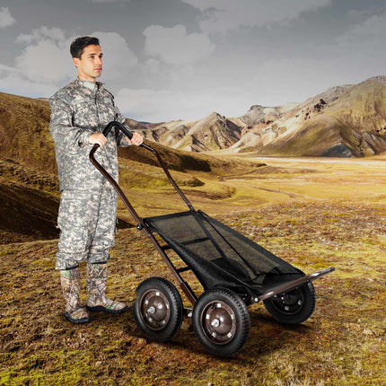 Deer Cart, 500 lb Folding Game Hauler, 4 Pneumatic Wheels