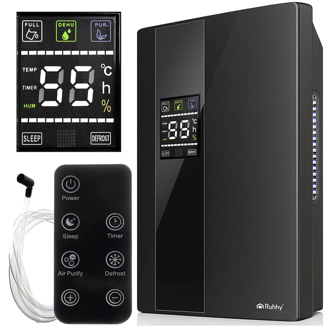 Dehumidifier & Air Purifier, 2-in-1, 2000ml Tank, Quiet