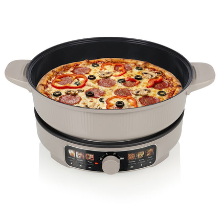Deluxe Electric Grill Pan 4L with Ceramic Coating, 3 Heat Settings, 29 cm