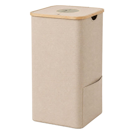 Deposit Bottle Collection Bin, 100L – Beige, Bamboo