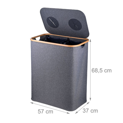 Deposit Bottle Recycling Bin, 2 Sections, 60–100 Bottles