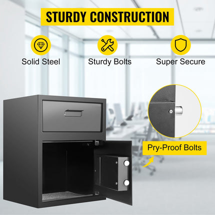 Depository Safe 48L, Electronic Keypad, Drop Slot
