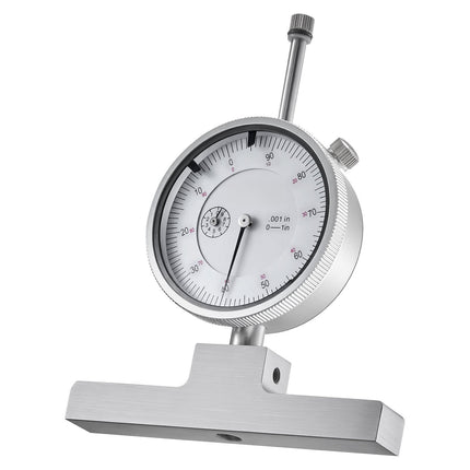 Depth Micrometer 0–22 In, 0.001 In, 4 Anvils, 6 Rods