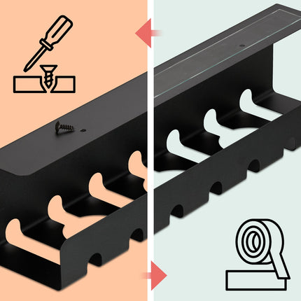Desk Cable Management Trays, Set of 2 – Steel