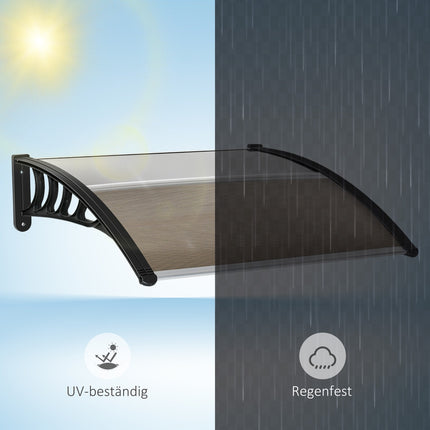 Outdoor desk cover - UV, rain and sun protection, aluminum