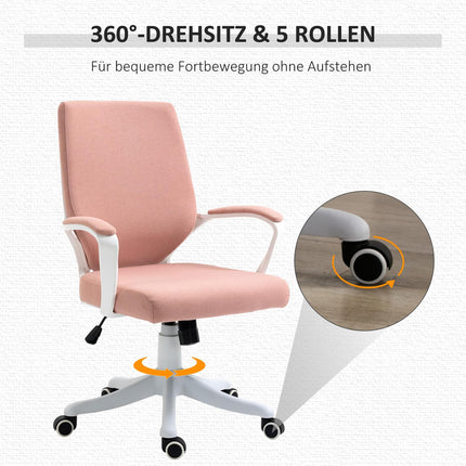Ergonomic desk chair, adjustable height, thick padding