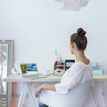 Desk Organiser Marble Look