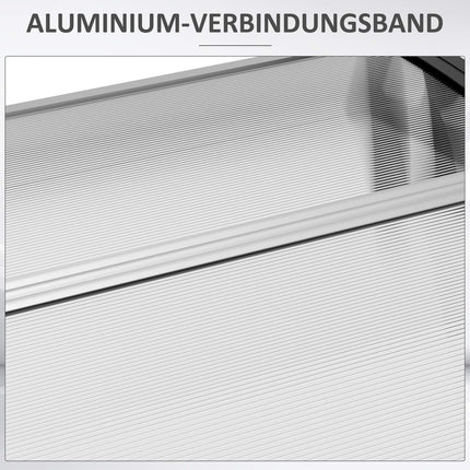 Exterior door in aluminium, UV and rain protection, black