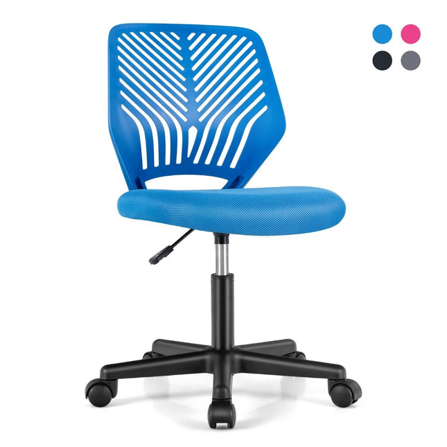 Desk chair for children armless children's desk chair 54 x 54 x 77-89 cm blue