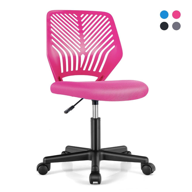 Desk chair for children armless children's desk chair 54 x 54 x 77-89 cm pink