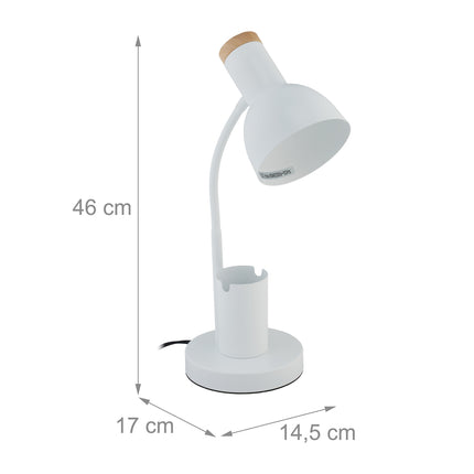 Desk lamp with pen holder