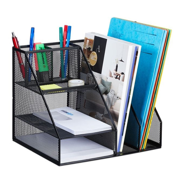 Desk organization 7 metal shelves