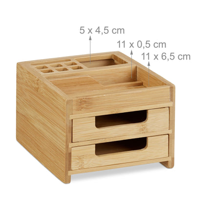 Desk organization in bamboo