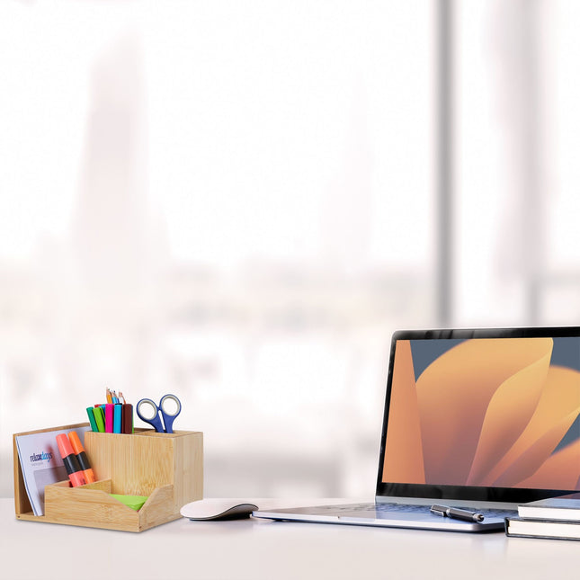 Desk organization in bamboo