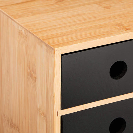 Desk organization with 3 drawers