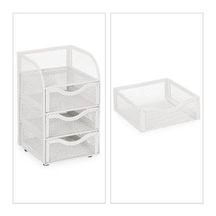 Desk organization with 4 compartments