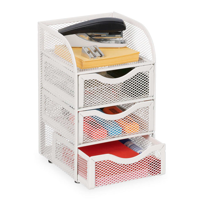 Desk organization with 4 compartments