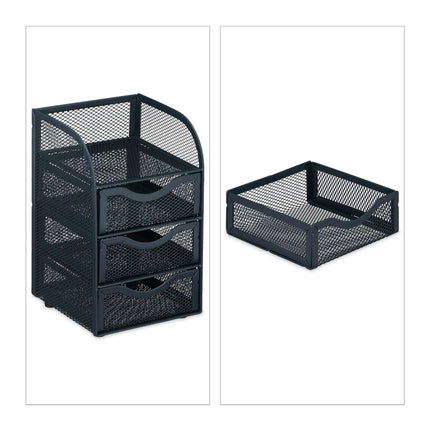 Desk organization with drawers
