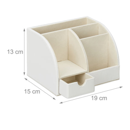 Desk organizer artificial leather