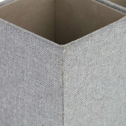 Desk organizer in linen