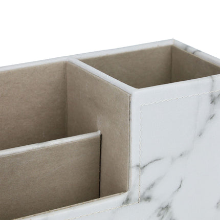 Desk organizer in marble look