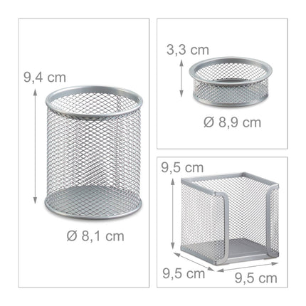 Desk organizer set, 3 parts