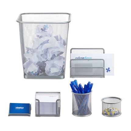 Desk organizer set, 6 parts