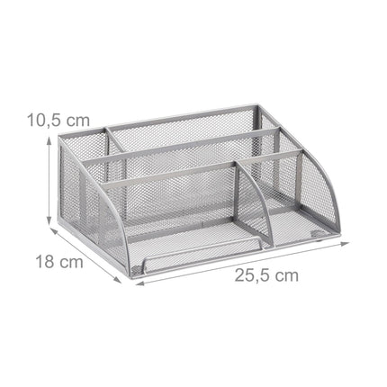 Desk storage in metal