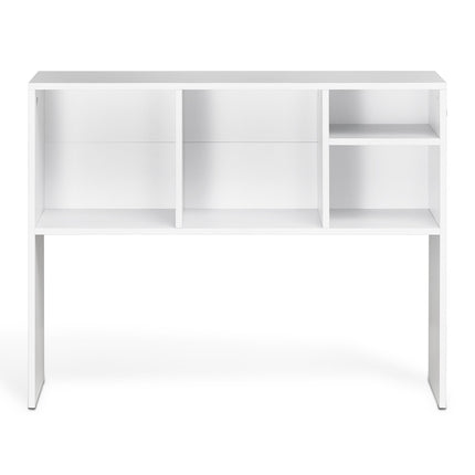 Desktop Bookshelf Hutch, 1-Tier, 37 in, White