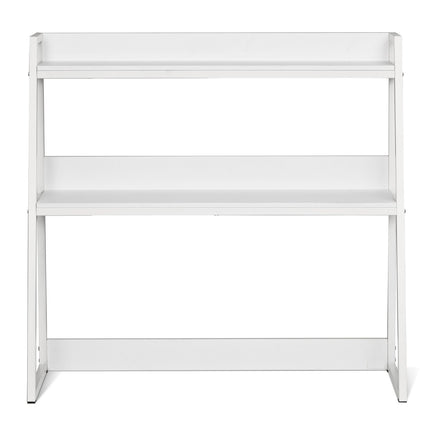 Desktop Bookshelf Hutch, 2-Tier, 37.4 In, White