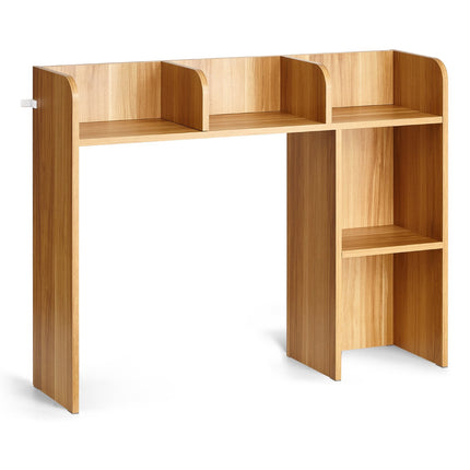 Desktop Bookshelf Hutch, 2-Tier Wood, 37.2 Inch Wide