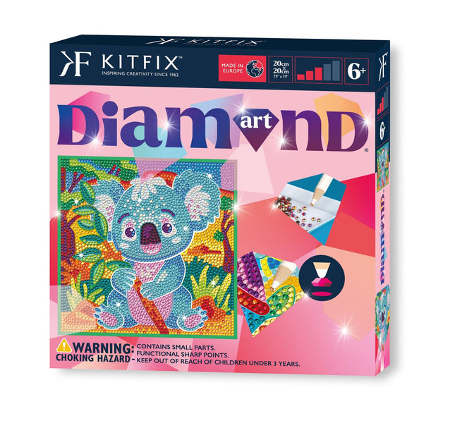 Diamond Art Koala DIY Kit with Tools and Accessories