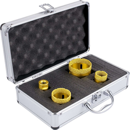 Diamond Hole Saw Kit, 4-Piece 25–68mm M14 Tile