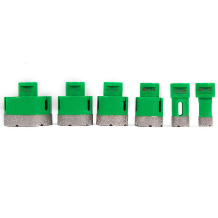 Diamond Hole Saw Set, M14, 20–68 mm, 8-Piece