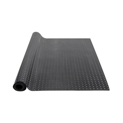 Diamond-Plate Rubber Flooring Roll, 3mm 4ft x 10ft