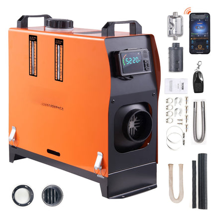 Diesel Air Heater 12V 5KW, Bluetooth App, LCD