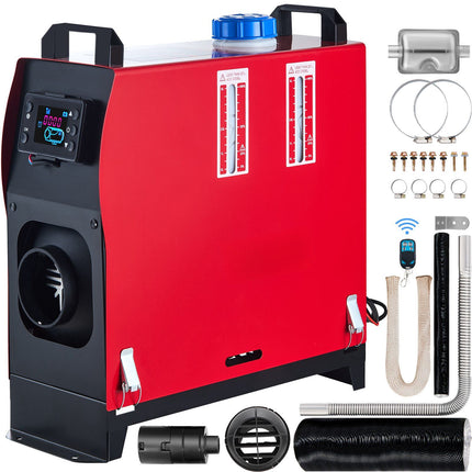Diesel Air Heater, 12V 8KW, Remote, LCD Thermostat
