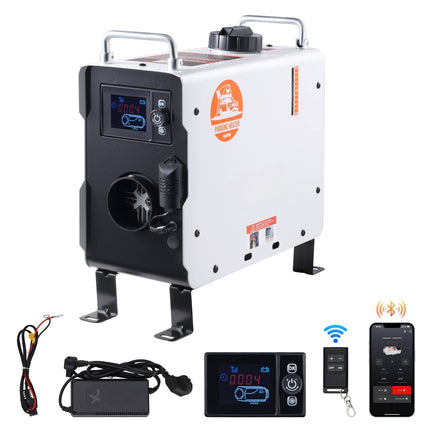 Diesel Air Heater 2 kW, 12V/24V, Bluetooth App Control, CO Alarm