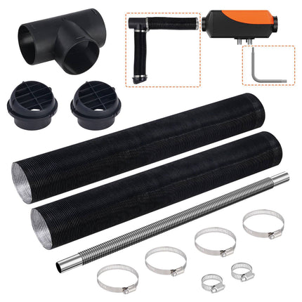 Diesel Heater Ducting Kit – 76mm Duct, 25mm Exhaust for 2-8kW
