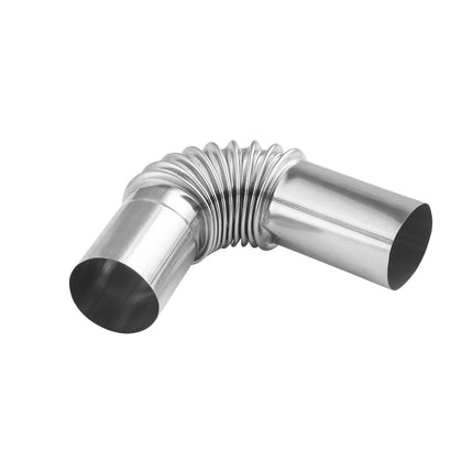 Diesel Heater Exhaust Elbow 25mm, 201 Stainless, 2 Clamps