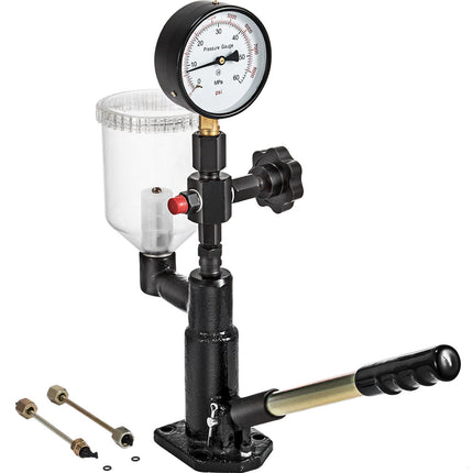 Diesel Injector Tester, 600 Bar Dual-Scale Gauge, 0.8L